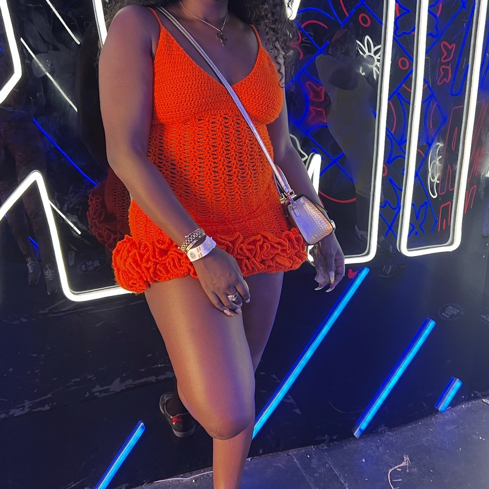 Custom Crochet Mini Dress - Picture 5 of 6